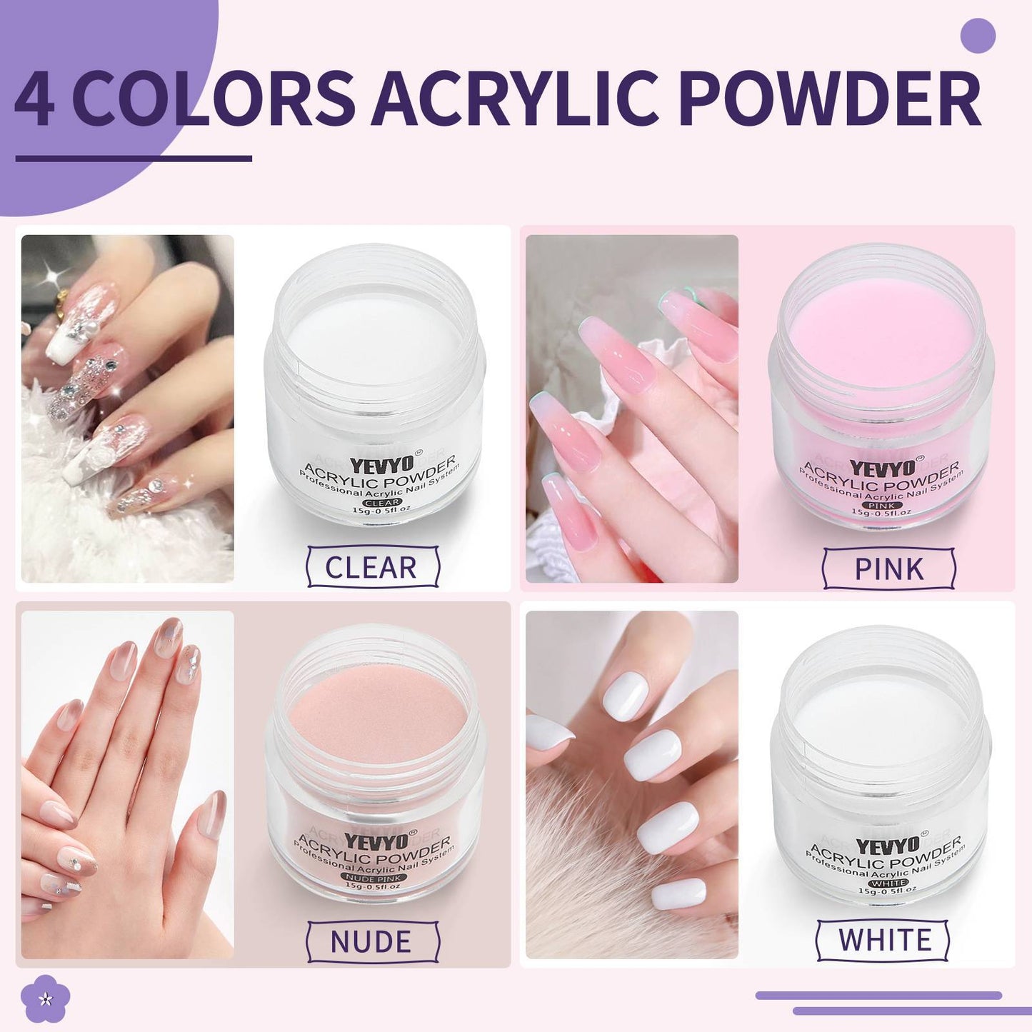 US Local Professional Acrylic Nail Kit, Acrylic Powder And Liquid Set