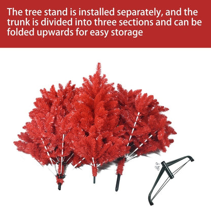 US Local PVC Christmas Tree, Christmas Decorations, Red