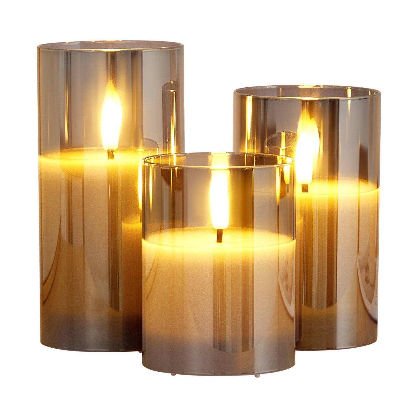 US Local Flameless LED Candles 3 Pack Battery Operated Candles With Remote Control, Realistic Flickering Candles For Safe Ambiance