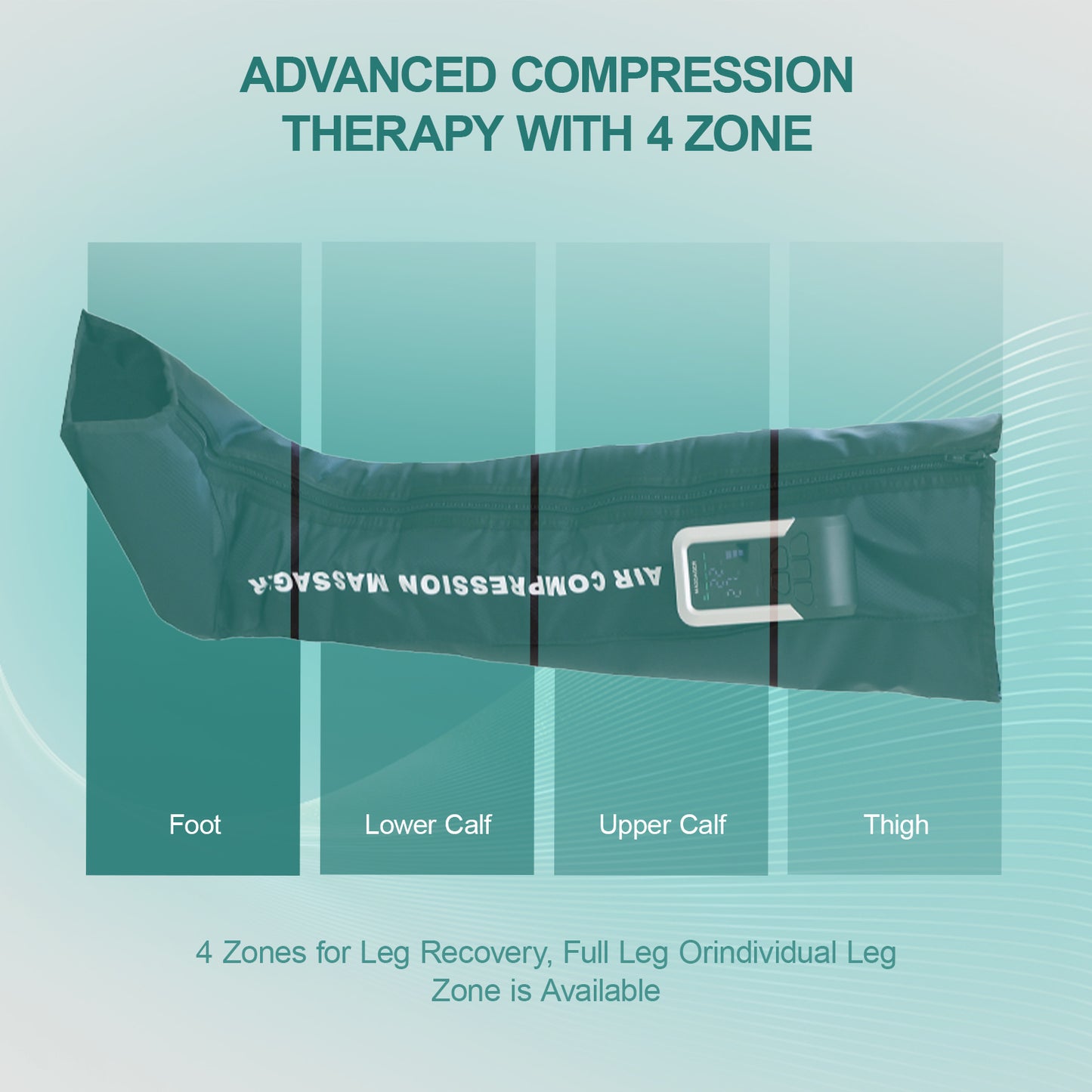 US Local Leg & Foot Massager With Air Compression, 5 Pressure Levels, 3 Smart Modes, Rechargeable & Portable, Pain Relief For Muscles & Circulation, Type-C Charging, Home,Office Use