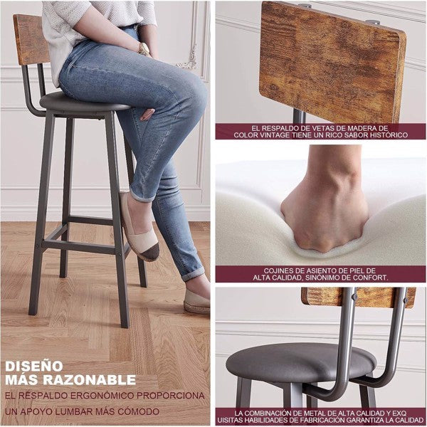 US Local Bar Stool 2-piece Set Not Shipped On Weekends