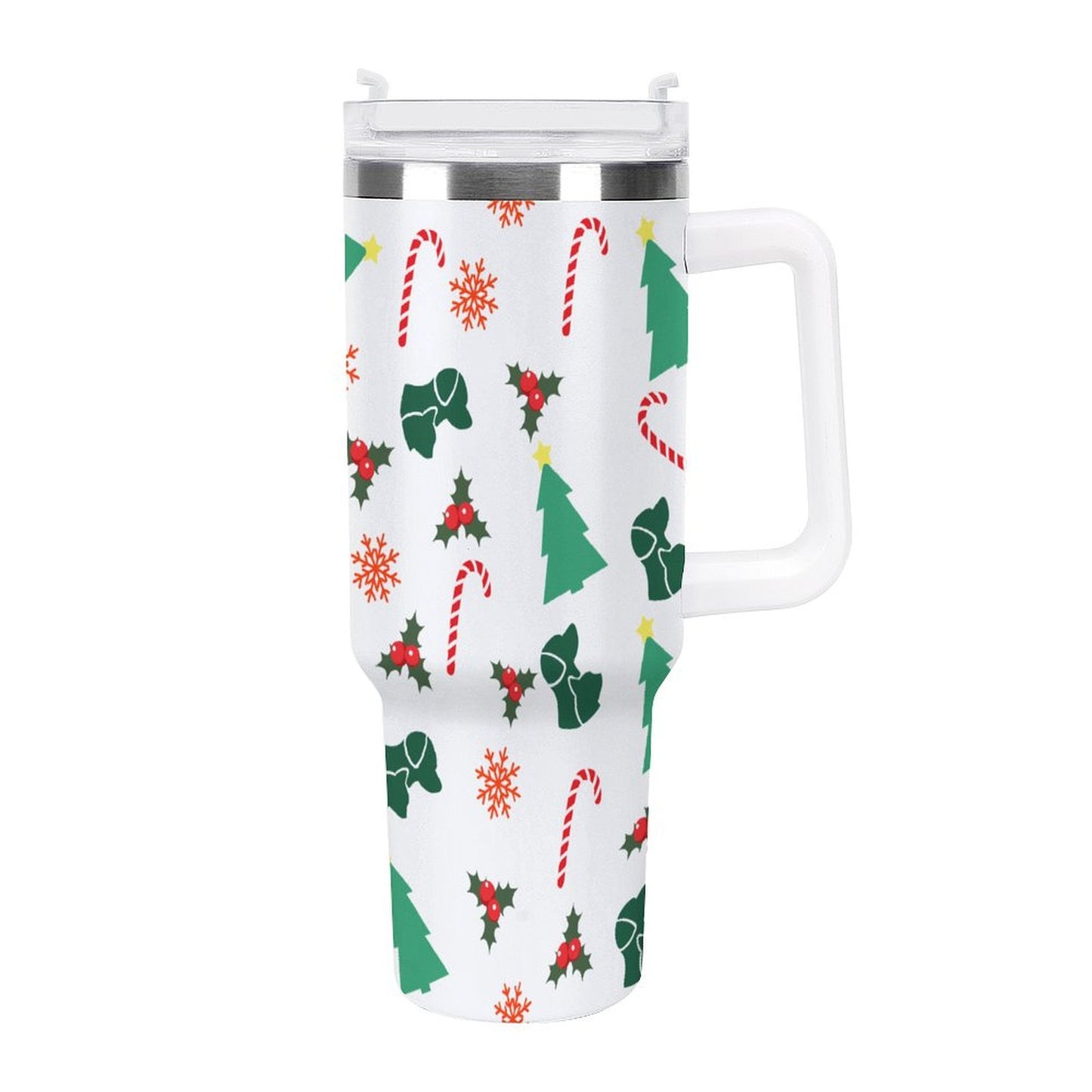 PHDT00322 POD US Local Tumbler 40 oz Large Capacity Car Cup Christmas Tree Dog Cat Candy Cane Snowflake Leaves