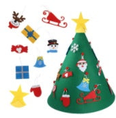 US Local Felt cloth to decorate the Christmas tree