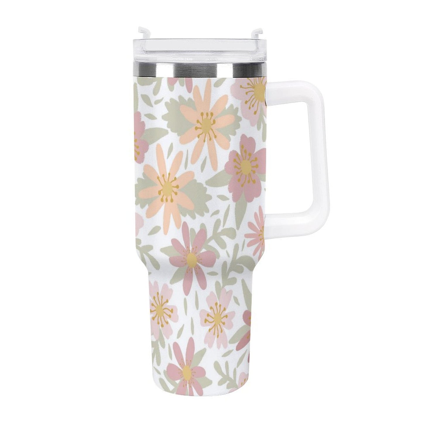 PHDT00375 POD US Local Tumbler 40 oz Large Capacity Car Cup Flowers, Warm Cozy