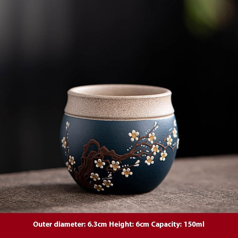 Yixing Purple Sand Pile Painting Personal Cup