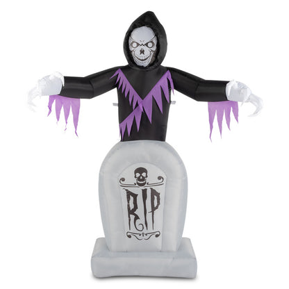 US Local Grim Reaper And Grave, Halloween Inflatable Decoration 12V