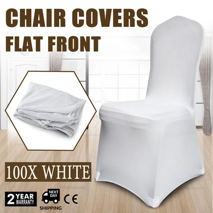 US Local VEVOR Stretch Spandex Folding Chair Covers, Universal Fitted Chair Cover, Removable Washable Protective Slipcovers, For Wedding, Holiday, Banquet, Party, Celebration, Dining