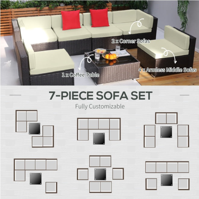 US Local Pieces Patio Furniture Set
