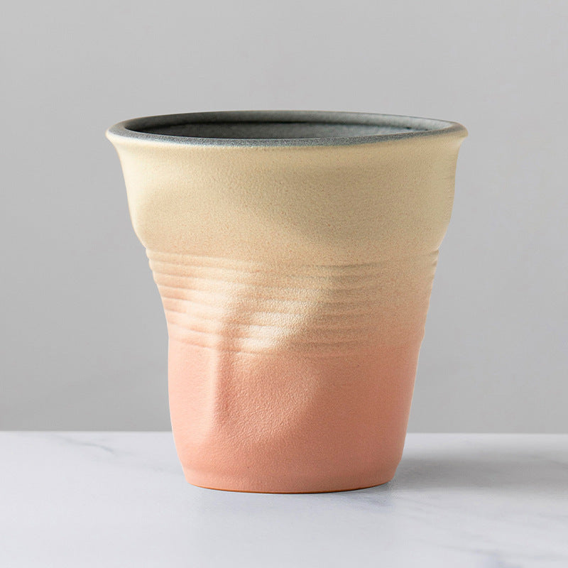 Irregular Ceramic Latte Retro Tea Water Cup
