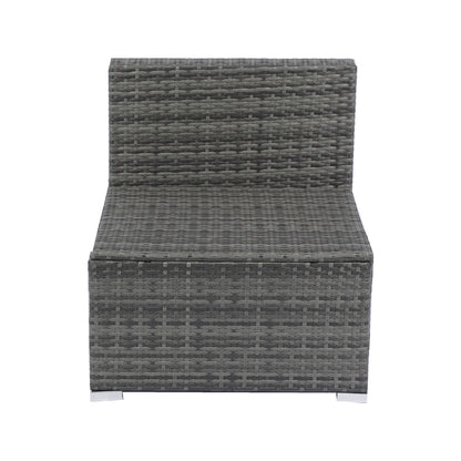 US Local 7-Piece Patio Set W Retractable Canopy  Wicker Rattan Sectional Sofa