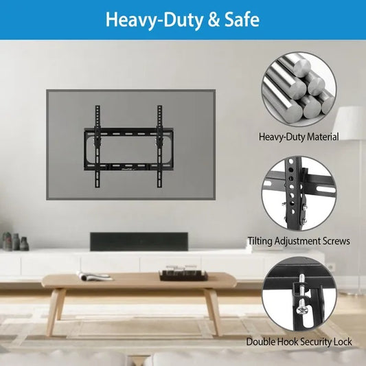 US Local TV Wall Mount Tilt Dual Arm TV Mount Brackets Maximum VESA 400x400mm For 32-55in TVs
