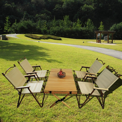 US Local Multi FunctionFoldable DiningSet1 Table  4 Chairs  Indoor Outdoor Use