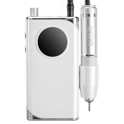 US Local VEVOR Electric Rechargeable Nail Drill, 40,000RPM Portable Cordless Nail E File Machine, LCD-Display Acrylic Gel Grinder Tool With 6 Bits And 50PCS Sanding Bands For Manicure Pedicure Carve Polish