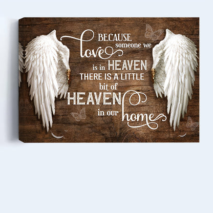 US Local 1 Wooden Frame Canvas Painting, Commemorative Wall Art Canvas Heavenly Angel Wings At Home, Framed Wall Art Print, Suitable For Living Room And Bedroom, Home Decoration, Holiday Gift For Her Or Him