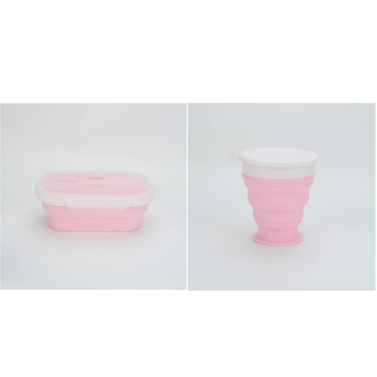 USA Local Portable foldable silicone lunch box