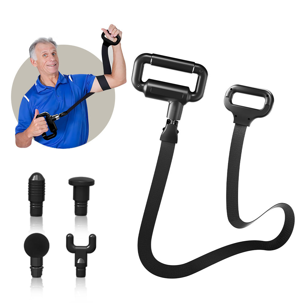 US Local Fascial Massager With Belt - 6-speed Deep Muscle Massager For Relaxation And Rehabilitation - Portable Fitness And Relaxation Therapy Device