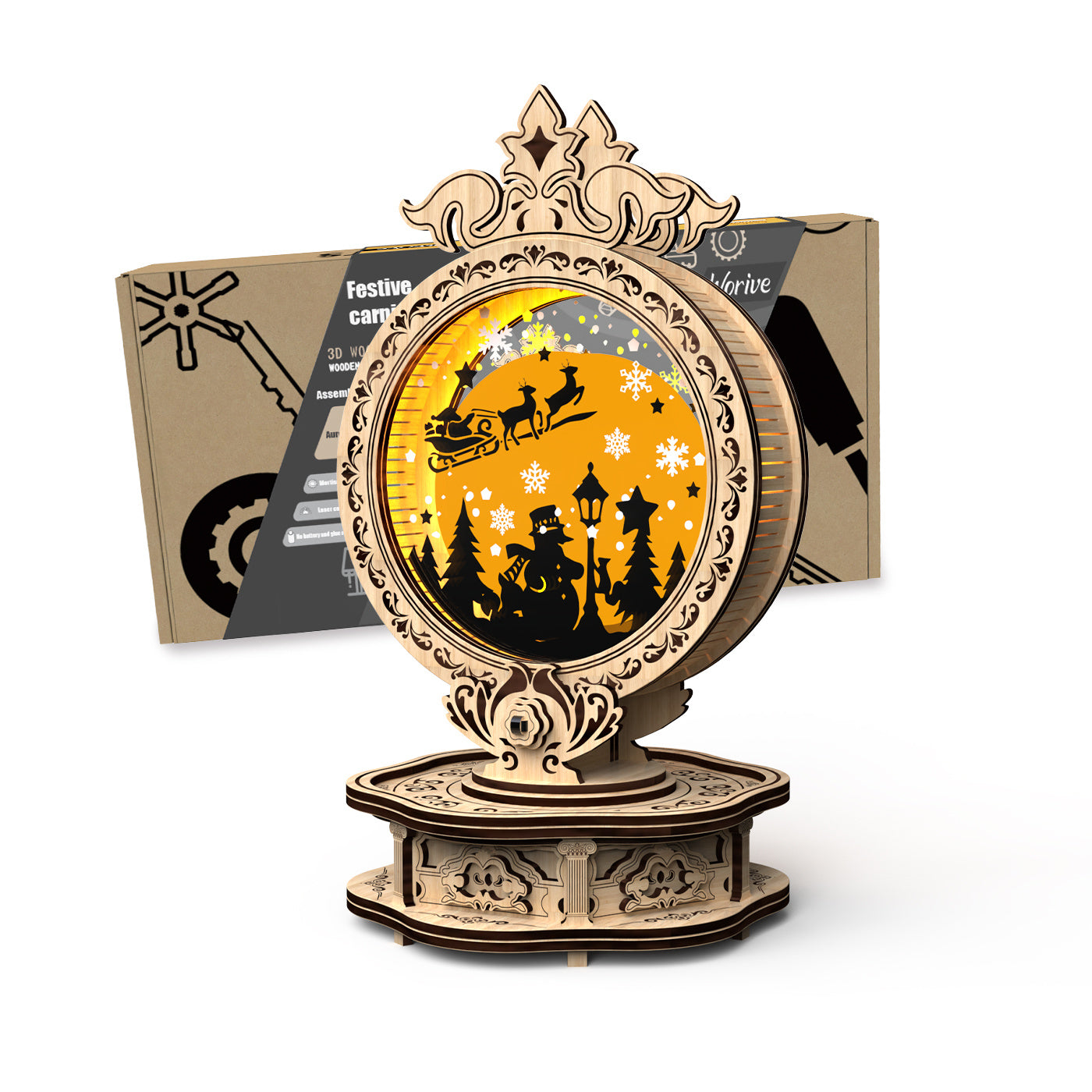 US Local Home Fashion Simple Holiday Carnival Lights Styling Puzzle Toys