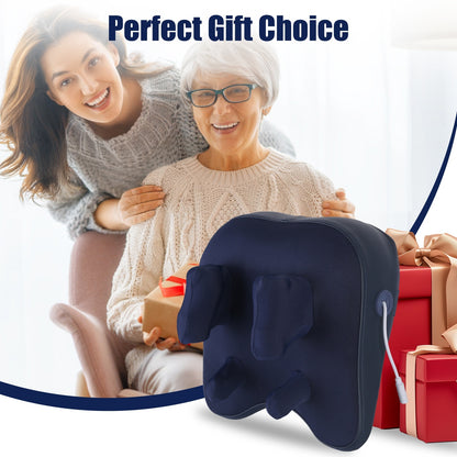 US Local 1 Set Cordless Neck Shoulder Massager With Soothing Heating 3 Intensity Levels 2 Heating Levels Electric 4D Shiatsu Deep Kneading Pillow For Back Traps Gifts For Family  Home Car