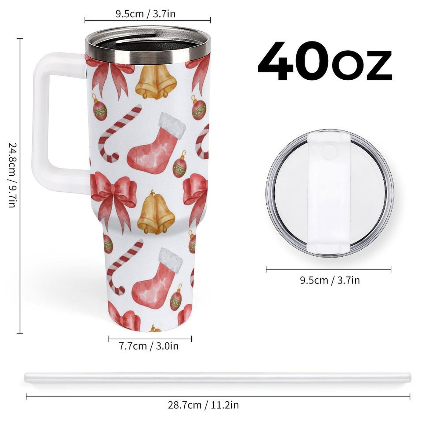 PHDT00165 POD US Local Tumbler 40 oz Large Capacity Car Cup Christmas