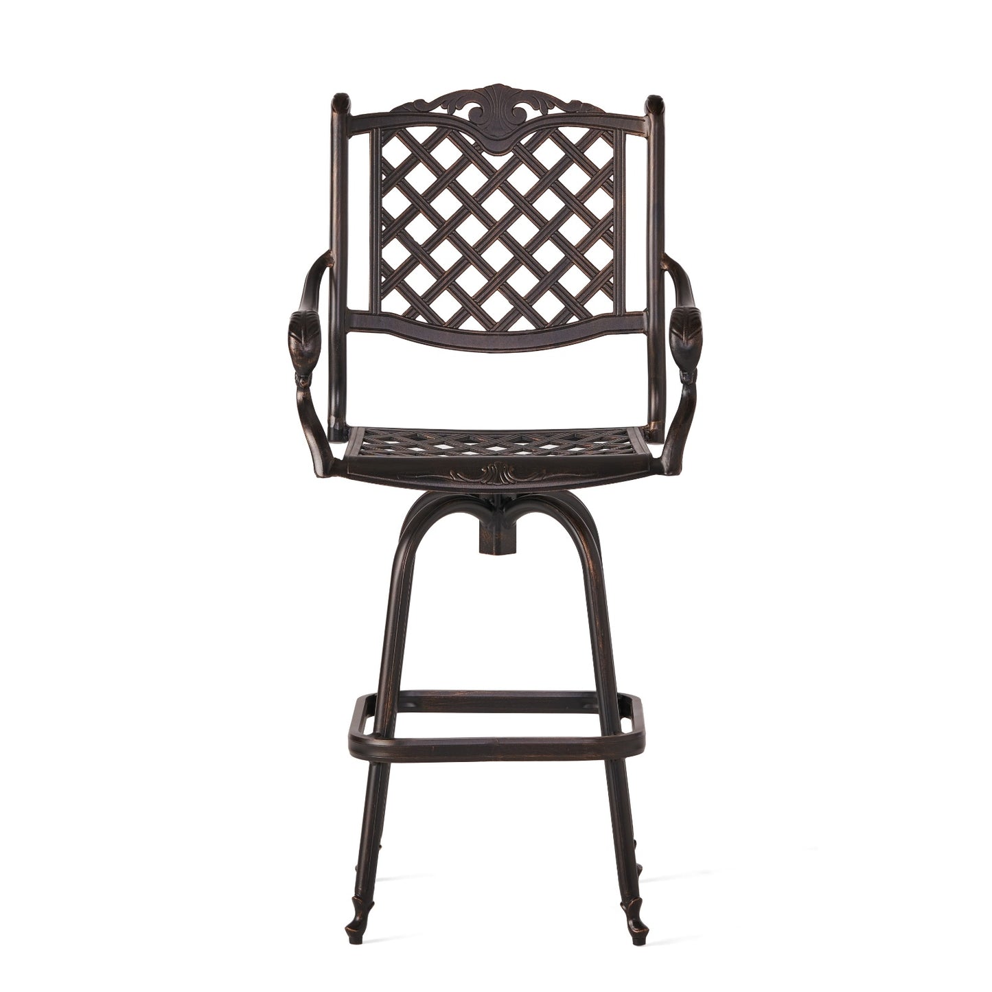 US Local CAST ALUMINUM BAR STOOL