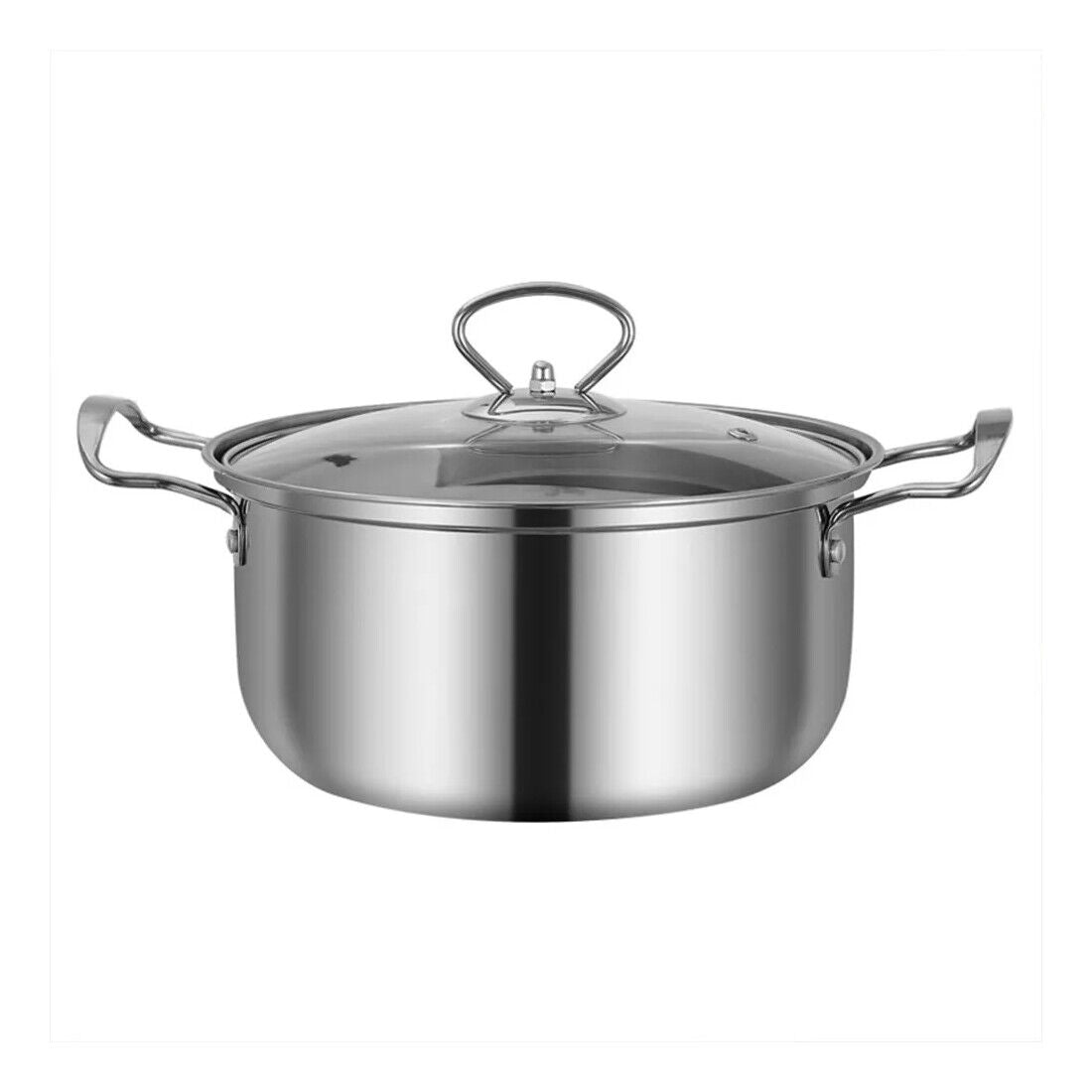 US Local 11PCS Induction Non Stick Stainless Steel Cookware Cooking Pot Pan With Lids Set