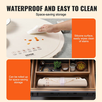 US Local Electric Warming Tray Rollable Food Warming Mat W/ Temp Control For Buffet