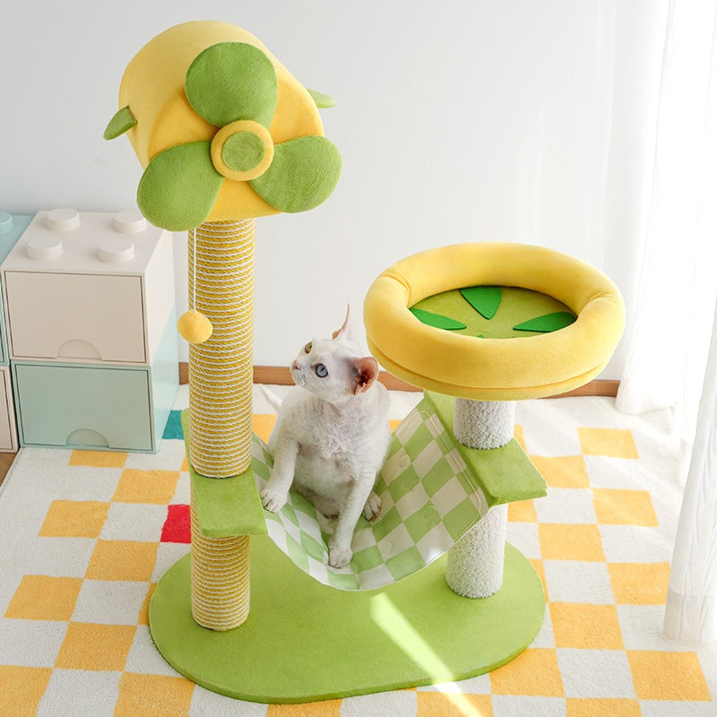 US Local Cat Climbing Frames And Multi-level Cat Towers With Durable Scratching Posts, Comfortable And Fun Jumping Platforms, Hanging Toys, Viewing Perches, Removable Pet Gel Pads, And Hammocks