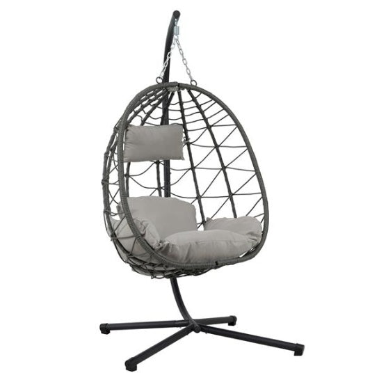 US Local Indoor And Outdoor Swing Chairs, Hanging Basket Chairs With Stands Are Suitable For Bedrooms, Living Rooms, Balconies
