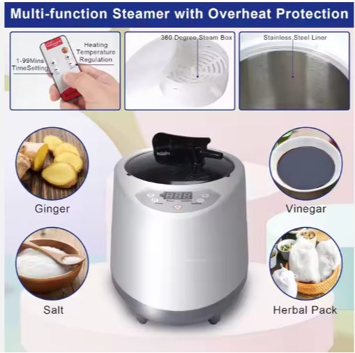 US Local USA Warehouse Free Shipping Home Use Portable Sauna Tent With 2.6L Steamer Foldable Full-Body Sauna Portable Steam Sauna