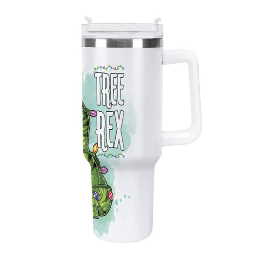 PHDT00207 POD US Local Tumbler 40 oz Large Capacity Car Cup Dinosaurs, Lights, Christmas