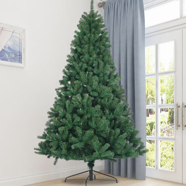 US Local 6-foot Artificial Christmas Tree, PVC Fir Tree, Foldable Metal Bracket