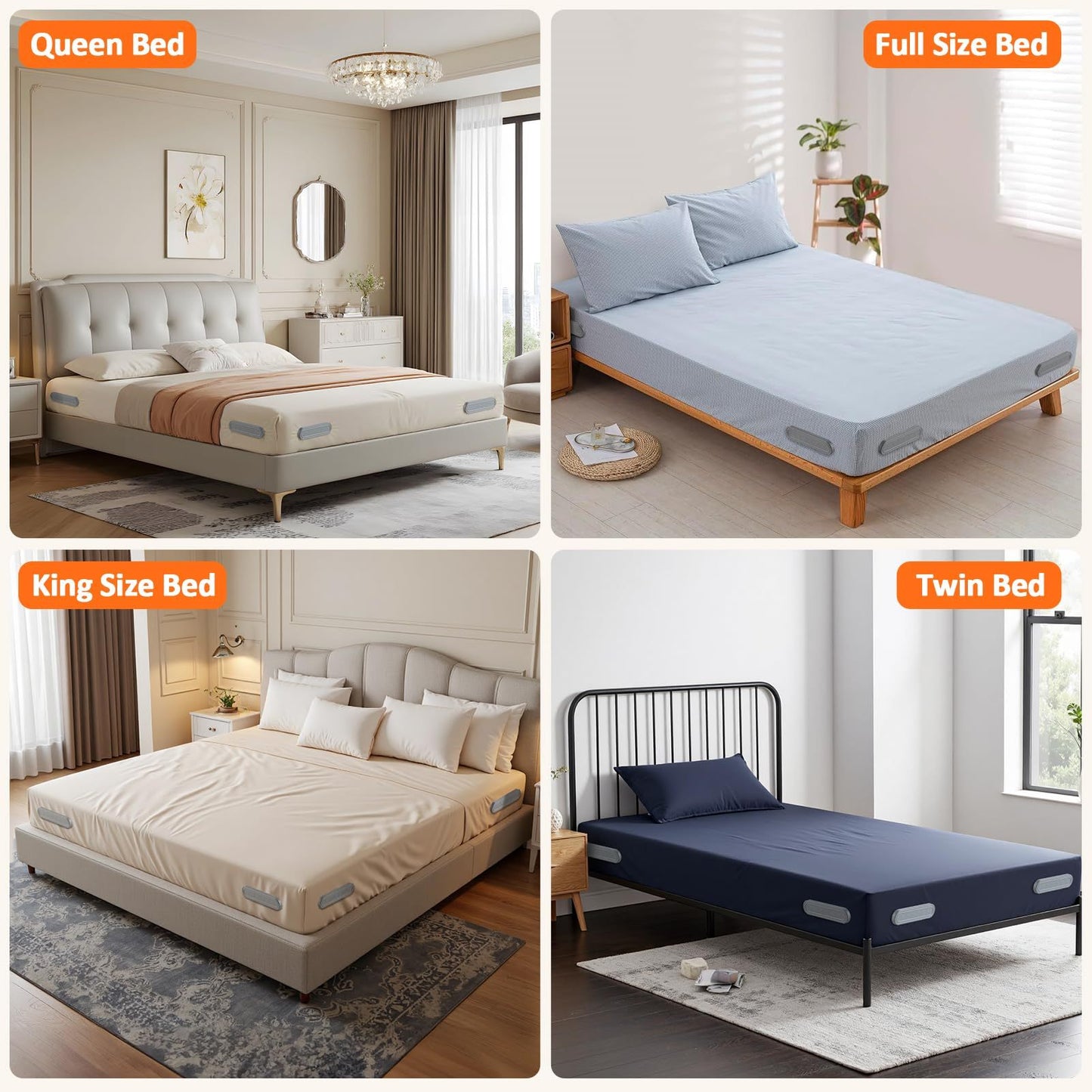 UK Local 4pcs Invisible Sheet Fasteners