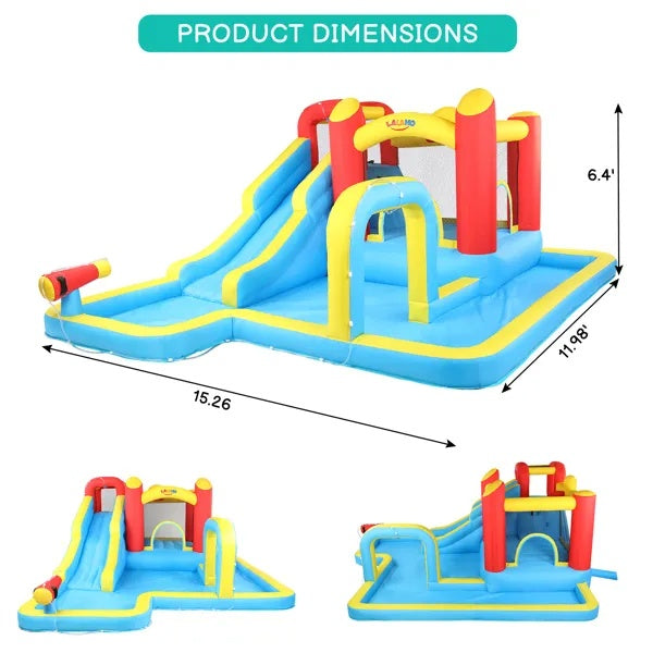 US Local 420D 840D Oxford Cloth Slide Pool Trampoline Red Yellow Blue Inflatable Castle