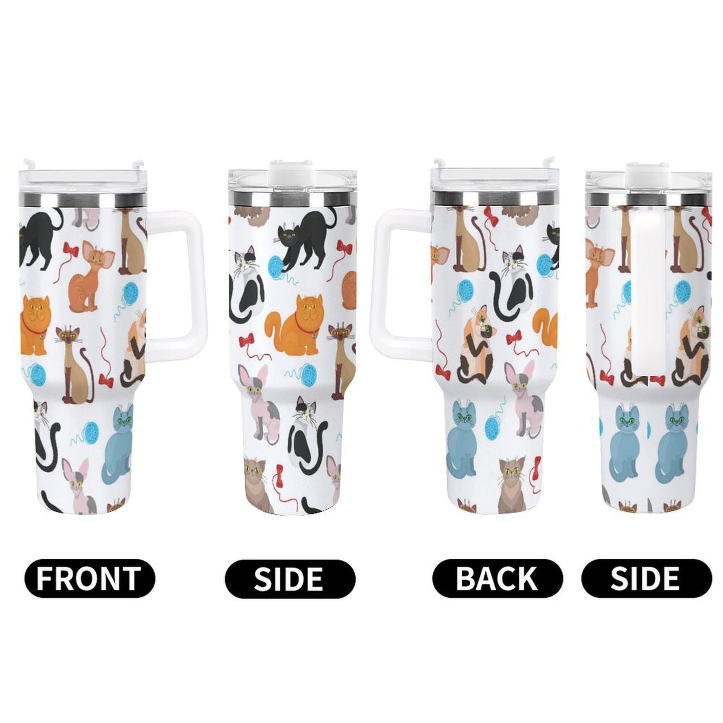 PHDT00250 POD US Local Tumbler 40 oz Large Capacity Car Cup Cat