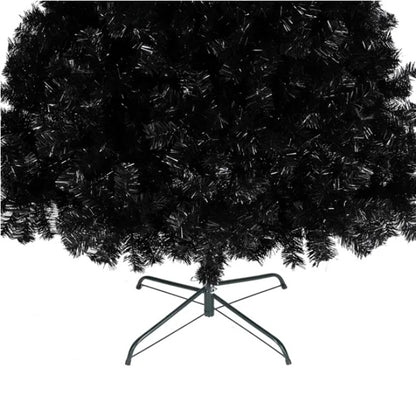 US Local 6ft 1600 Branches PVC Christmas Tree Black