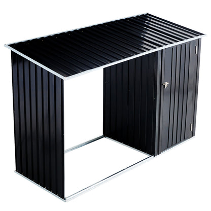 US Local Metal Firewood Storage Shed