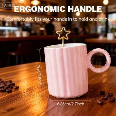 US Local Petal Ceramic Mug-Pink