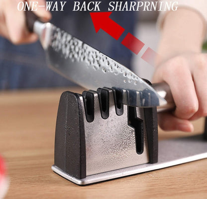 US Local 1 pcs 4-in-1 Kitchen Blade And Scissor Sharpening Tool