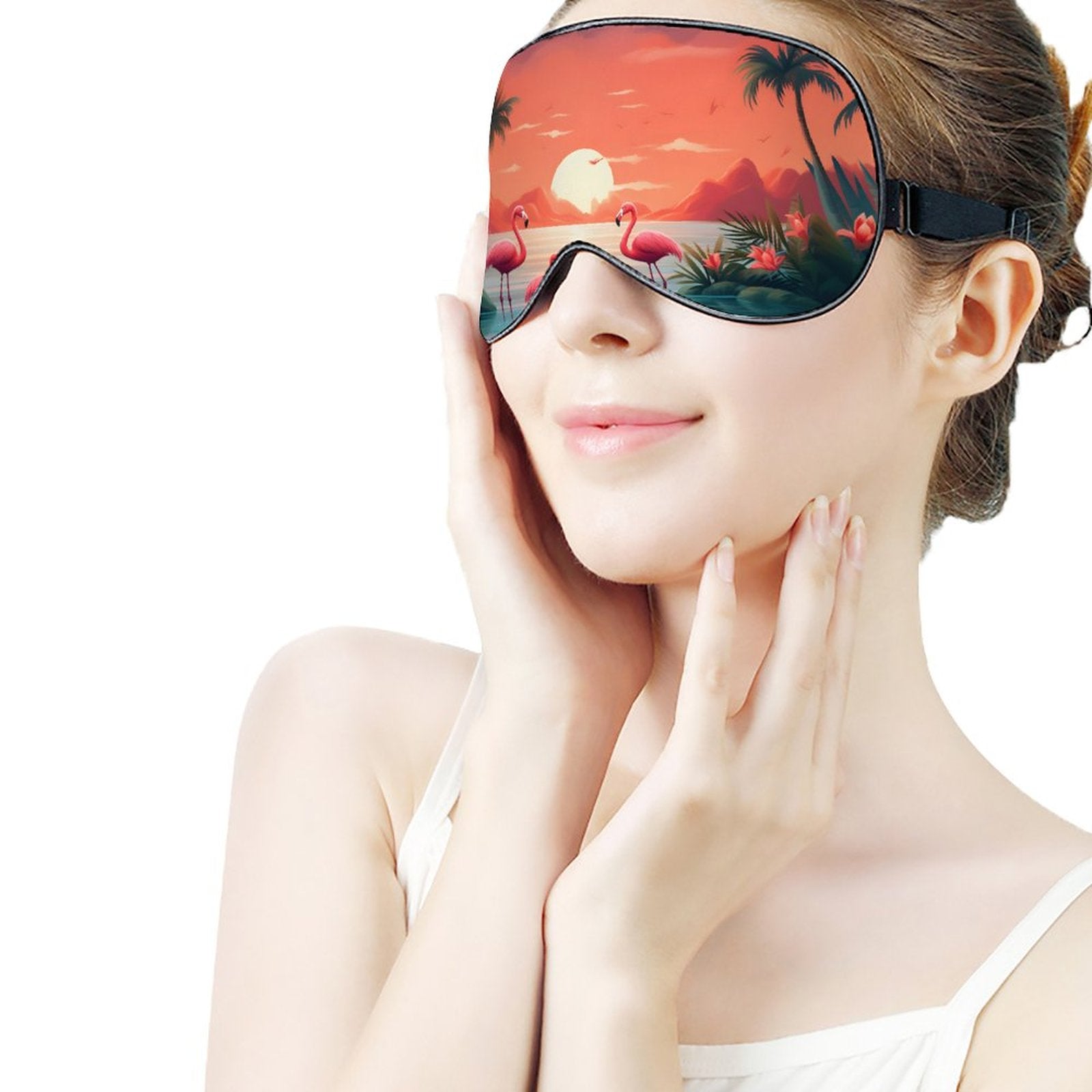 Sleep Mask Flamingos HSM01A001 normal-online-PERSONAL DESIGN