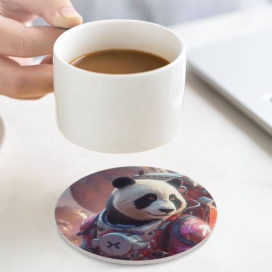 Ceramic Coasters (Round) SolarLab_a_Panda_astronaut_walk_on_the_Mars_spaceship_sci-fi_pu_44cd361c-32e6-49e9-b2c6-7ab2577bb9f1 normal-online-PERSONAL DESIGN