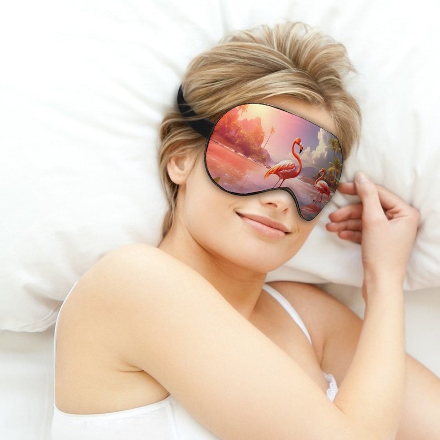 Sleep Mask Flamingos HSM01A015 normal-online-PERSONAL DESIGN