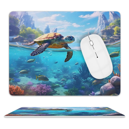 Leather Mouse Pad Sea Turtles, 1 Size, DA05B13 - iTopMax