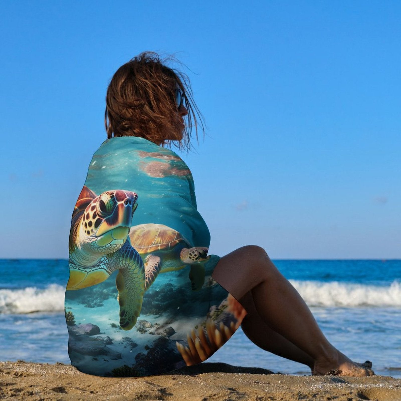Beach Towel SolarLab_Sea_turtles_tropical_sea_island_sunlight_hyper-detail__f51f3df4-db17-400d-8a6f-7664e53448e9 Style One Size normal-online-PERSONAL DESIGN