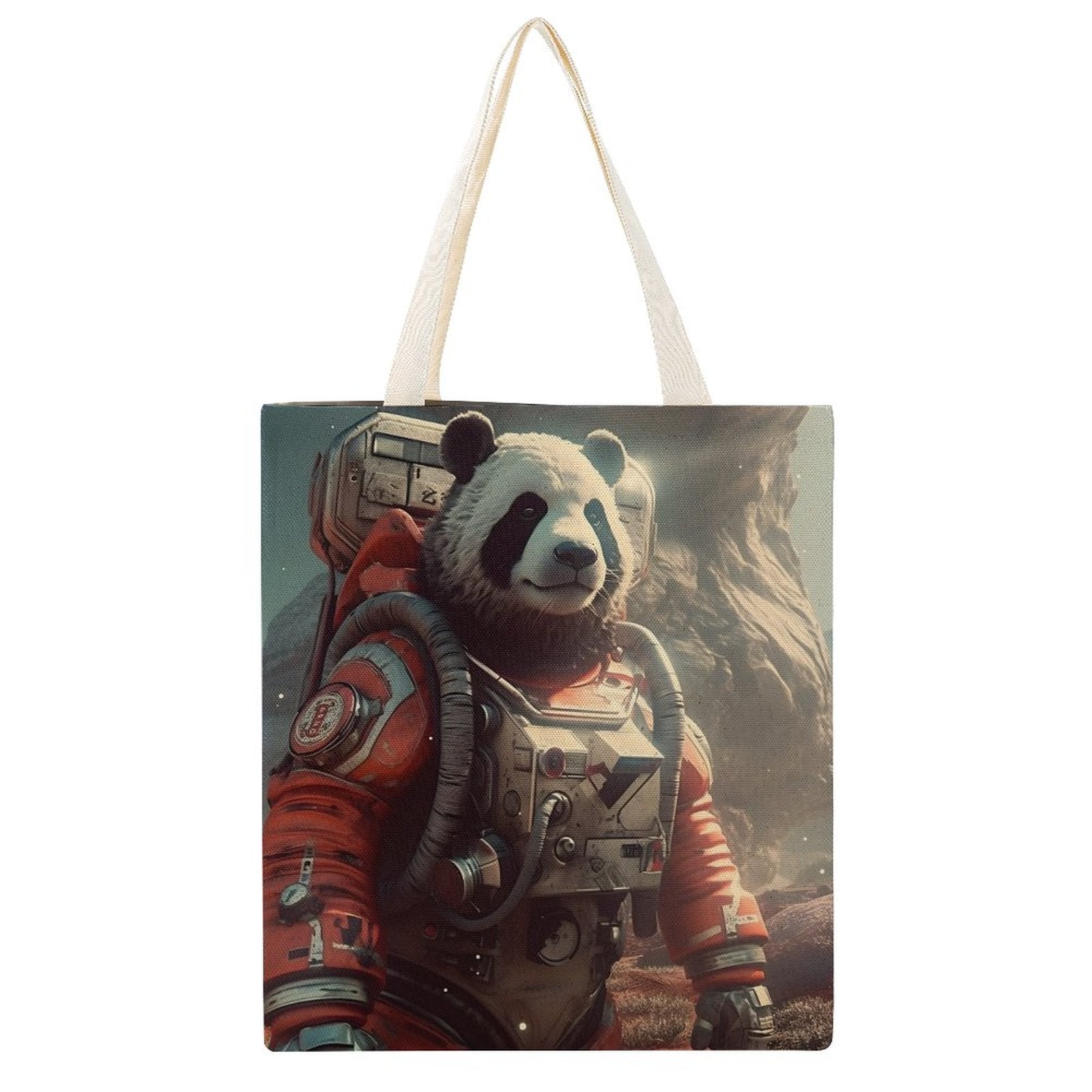 Canvas Tote Bag Double SolarLab_a_Panda_astronaut_walk_on_the_Mars_spaceship_sci-fi_pu_733438a8-767e-4923-9f27-a755fad1349c Style-35 38×41cm normal-online-PERSONAL DESIGN