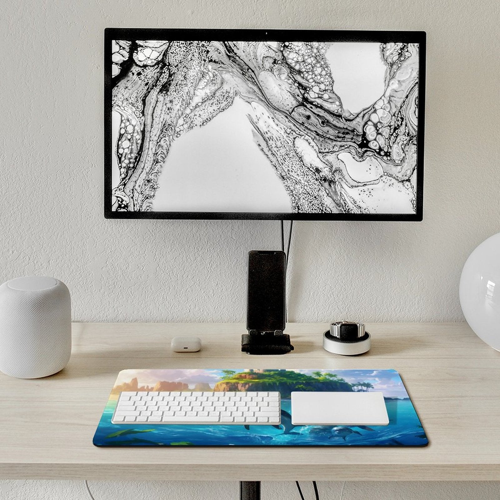 Desk Mat SolarLab_Dolphins_tropical_sea_island_sunlight_fantasy_stock_il_fcec8005-dae5-4c03-8fbd-f778649c18b4 normal-online-PERSONAL DESIGN