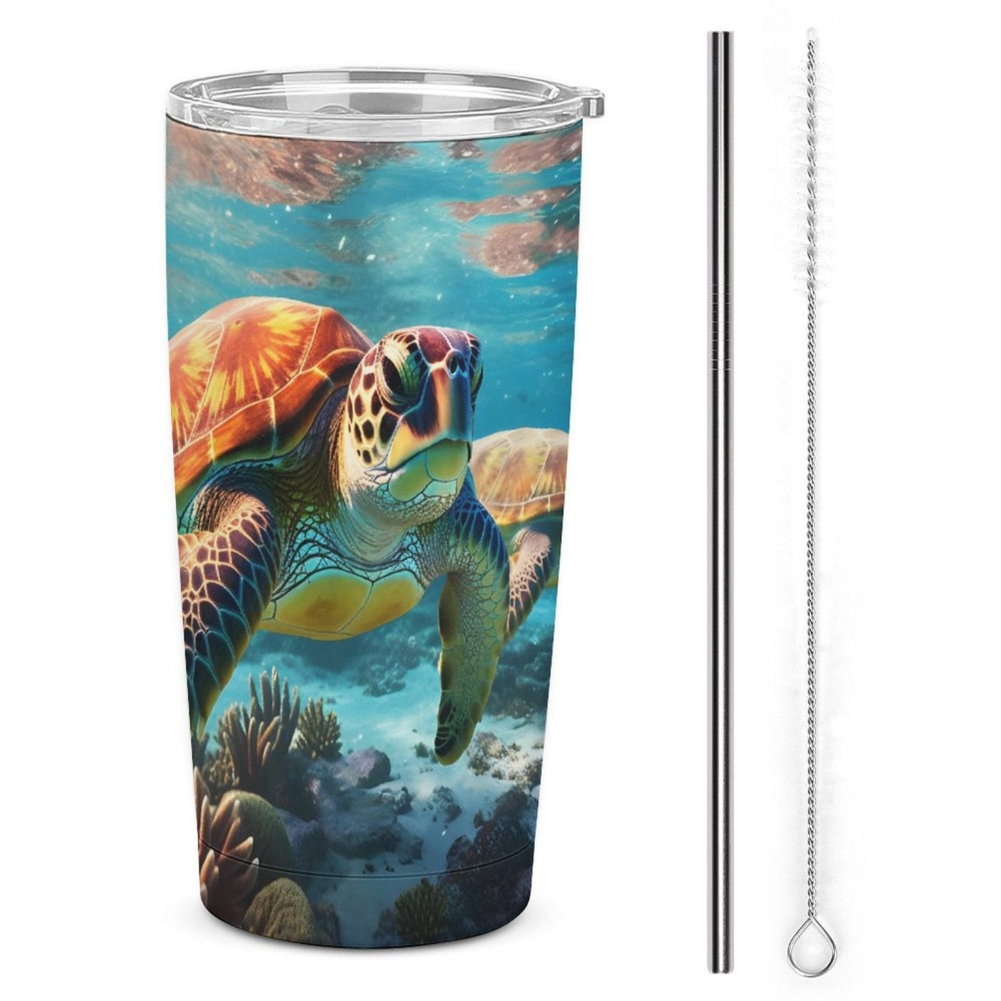 Car Cup Full Width Printed, Sea turtles, CA01A14 - iTopMax