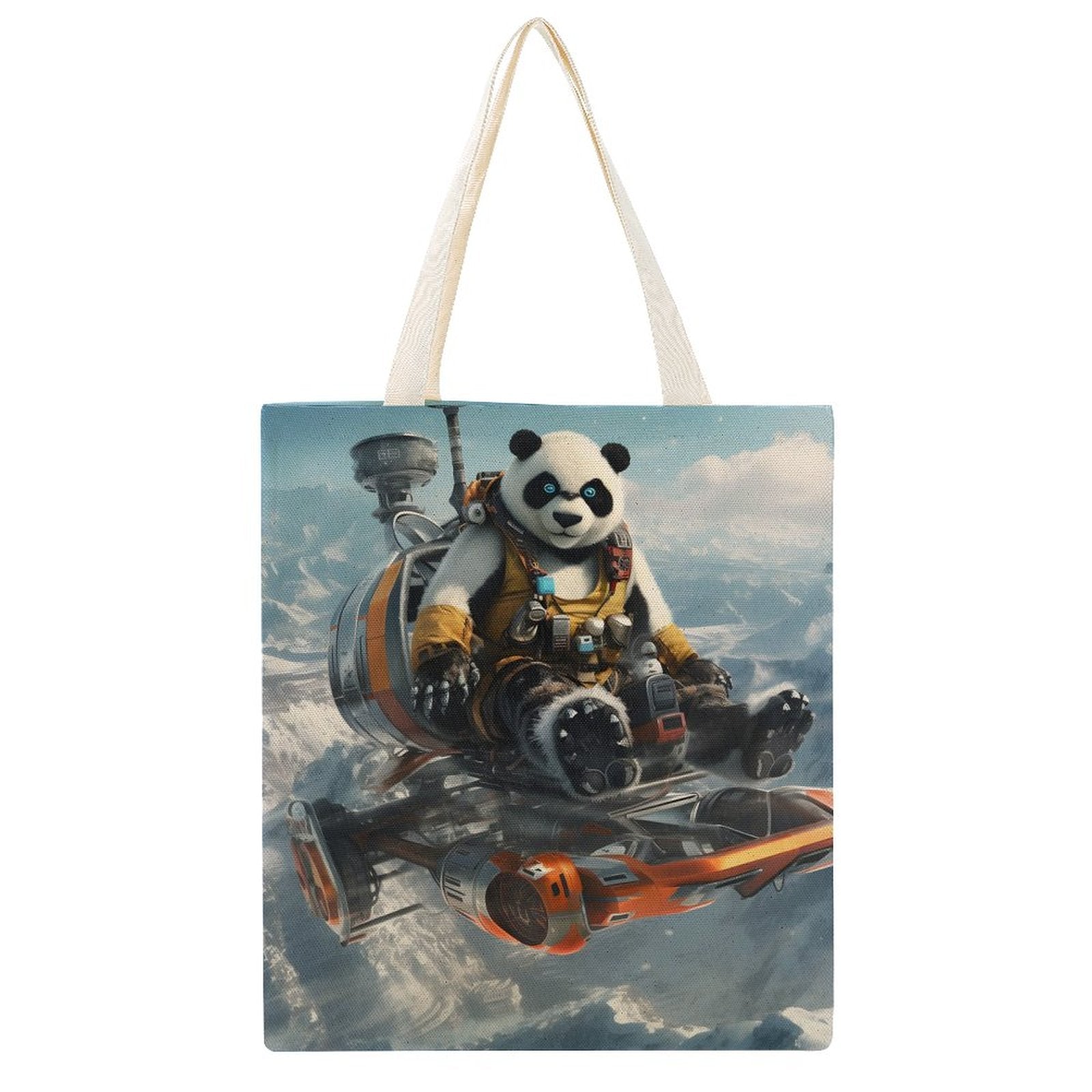 Canvas Tote Bag Double SolarLab_a_Panda_pilot_drive_a_super_helicopter_in_the_sky_on_s_d186fc42-0b78-46b0-8cbb-a56ba635366b Style-2 38×41cm normal-online-PERSONAL DESIGN