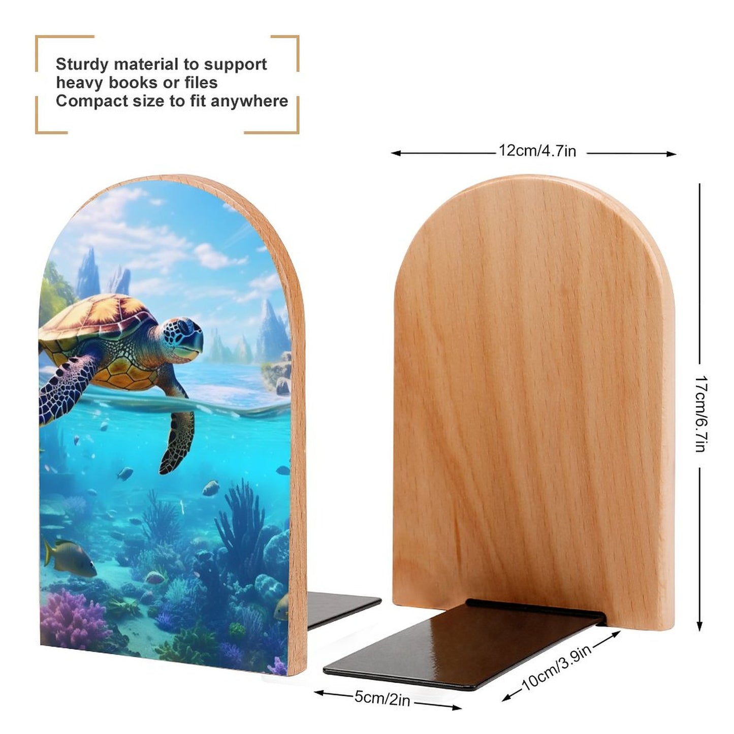 Bookends SolarLab_Sea_turtles_tropical_sea_island_sunlight_hyper-detail__65df3ce3-5f7c-49b3-937e-af866806c8be Style-14 One Size normal-online-PERSONAL DESIGN