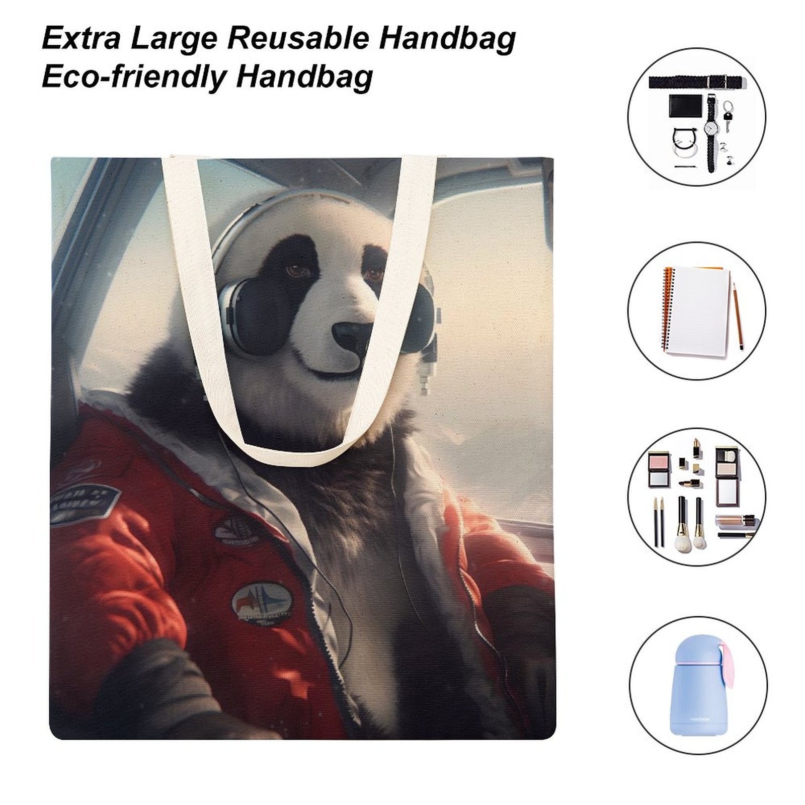 Canvas Tote Bag Double SolarLab_a_Panda_pilot_drive_a_private_jet_in_the_sky_on_the_Ar_2a020d17-af99-4229-8f93-36589779f03e Style-6 38×41cm normal-online-PERSONAL DESIGN