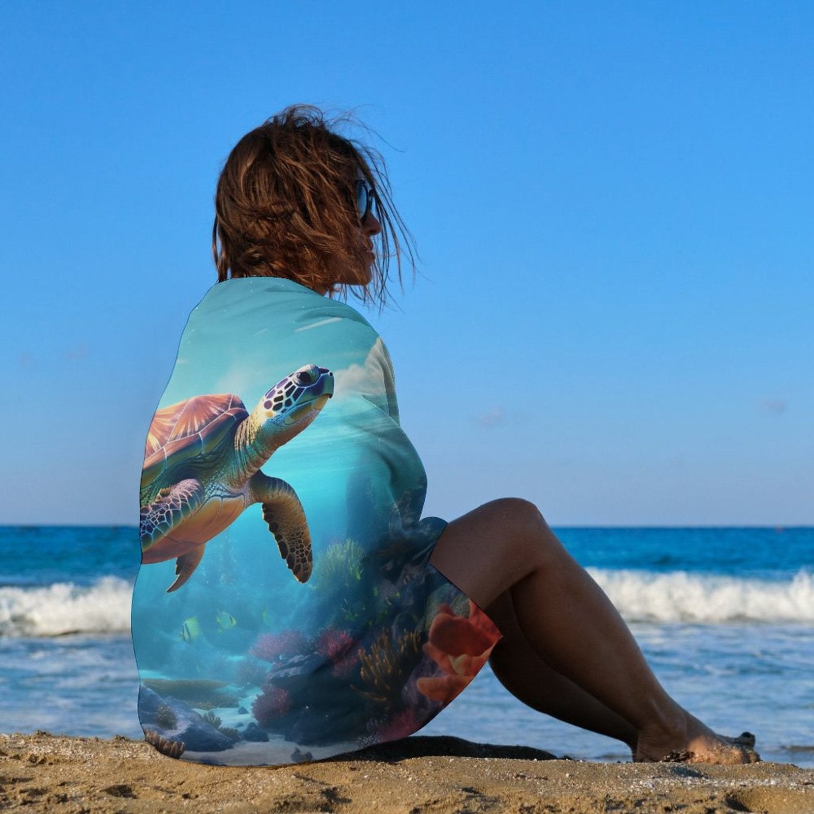 Beach Towel SolarLab_Sea_turtles_tropical_sea_island_sunlight_fantasy_stock_a8e2acd4-f704-46d7-956a-d919666d76ff Style One Size normal-online-PERSONAL DESIGN